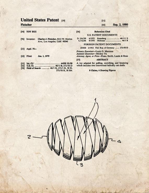 Patent Blueprint 5855 1 12 A4 Photo Print