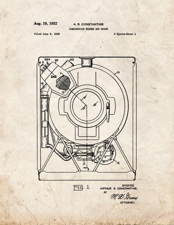 Patent Blueprint 5860 1 12 A4 Photo Print