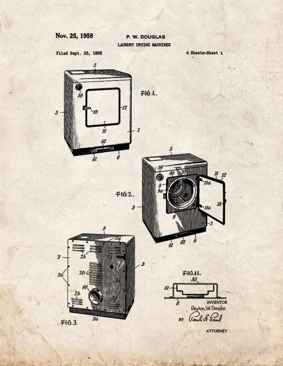 Patent Blueprint 5862 1 12 A4 Photo Print