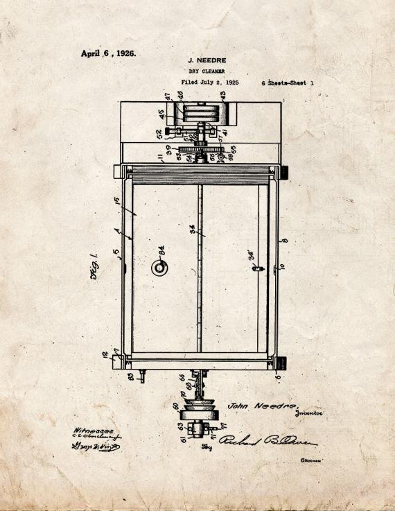 Patent Blueprint 5863 1 12 A4 Photo Print