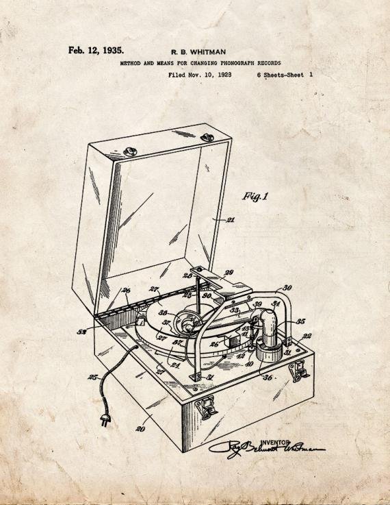 Patent Blueprint 5875 1 12 A4 Photo Print