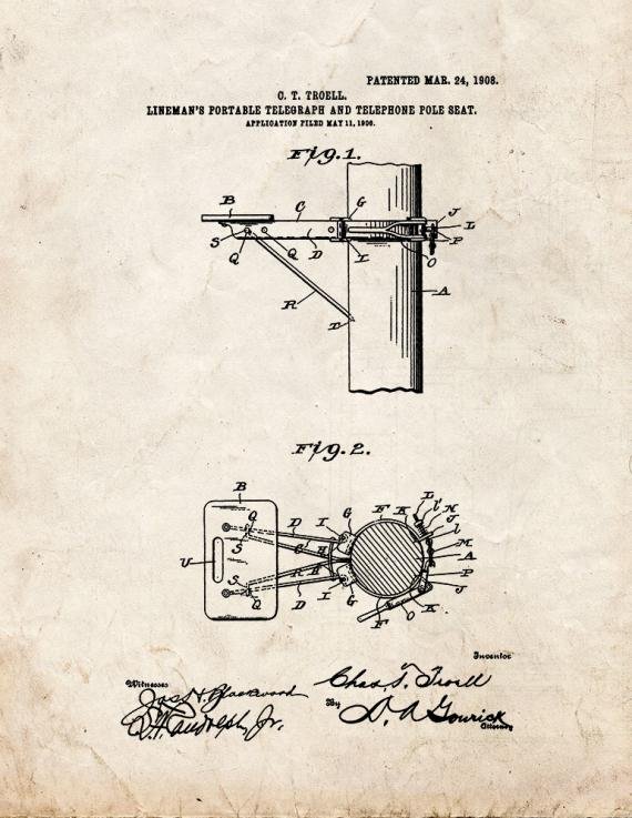 Patent Blueprint 5884 1 12 A4 Photo Print