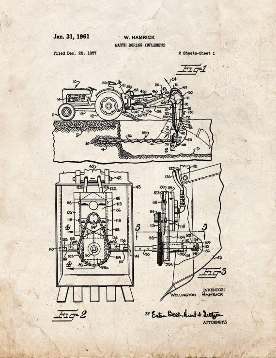 Patent Blueprint 5890 1 12 A4 Photo Print