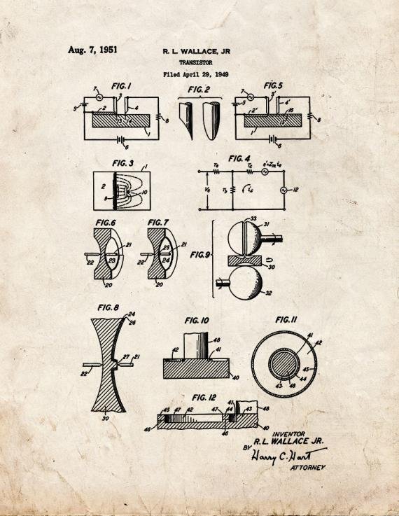 Patent Blueprint 5893 1 12 A4 Photo Print