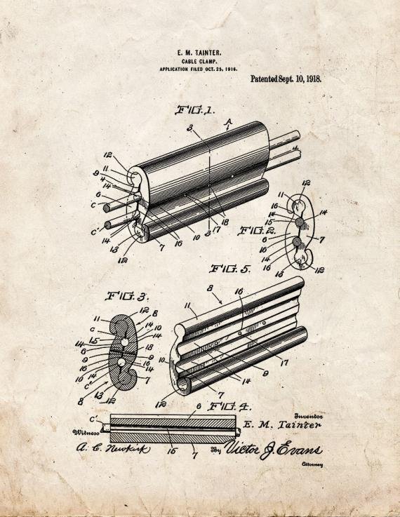 Patent Blueprint 5897 1 12 A4 Photo Print