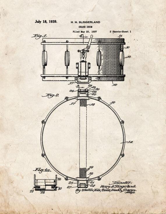 Patent Blueprint 59 1 12 A4 Photo Print