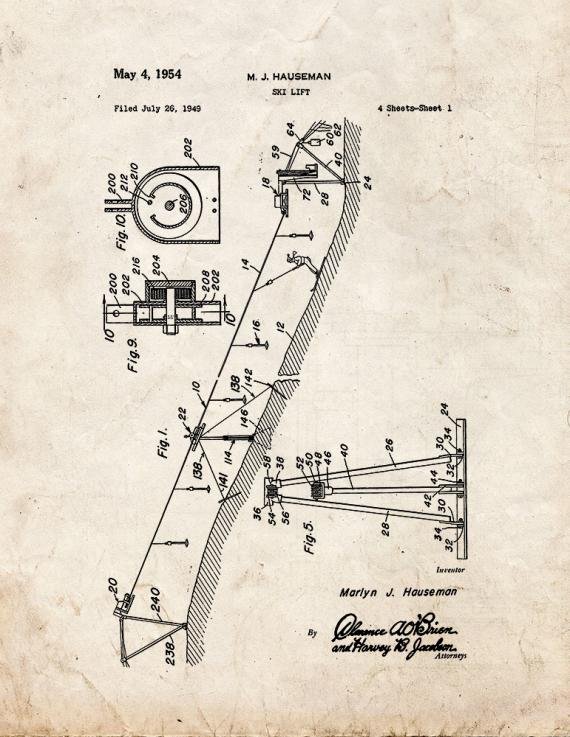 Patent Blueprint 5905 1 12 A4 Photo Print