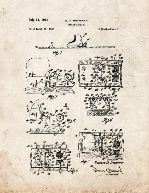 Patent Blueprint 5909 1 12 A4 Photo Print