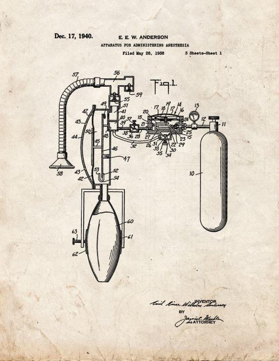 Patent Blueprint 5916 1 12 A4 Photo Print