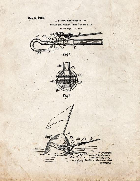 Patent Blueprint 5919 1 12 A4 Photo Print