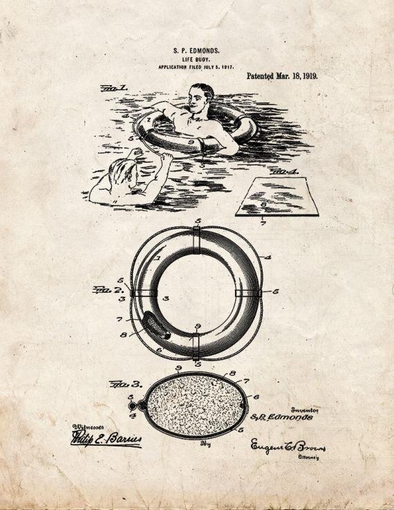 Patent Blueprint 5921 1 12 A4 Photo Print