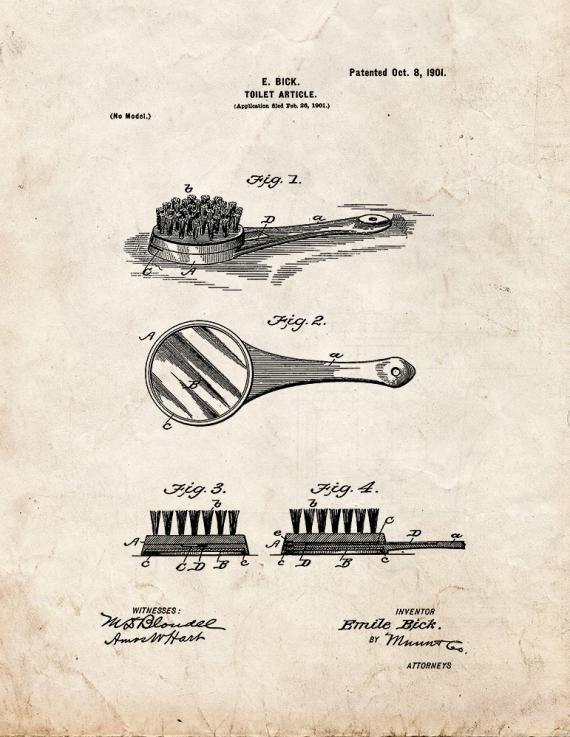 Patent Blueprint 5922 1 12 A4 Photo Print