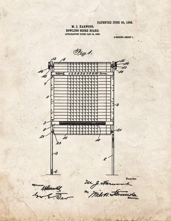 Patent Blueprint 5935 1 12 A4 Photo Print