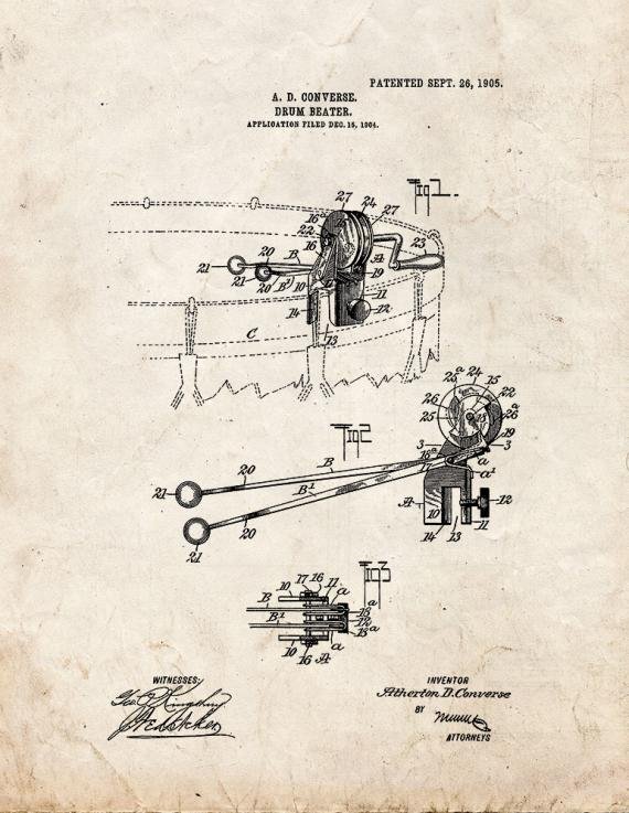 Patent Blueprint 5951 1 12 A4 Photo Print