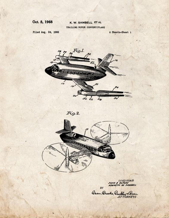Patent Blueprint 5965 1 12 A4 Photo Print