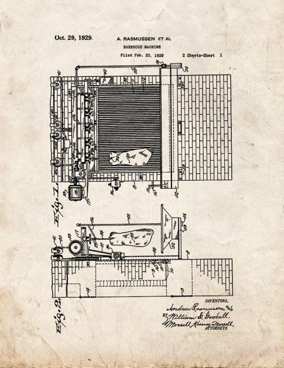 Patent Blueprint 5967 1 12 A4 Photo Print