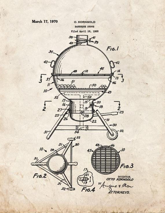 Patent Blueprint 5972 1 12 A4 Photo Print