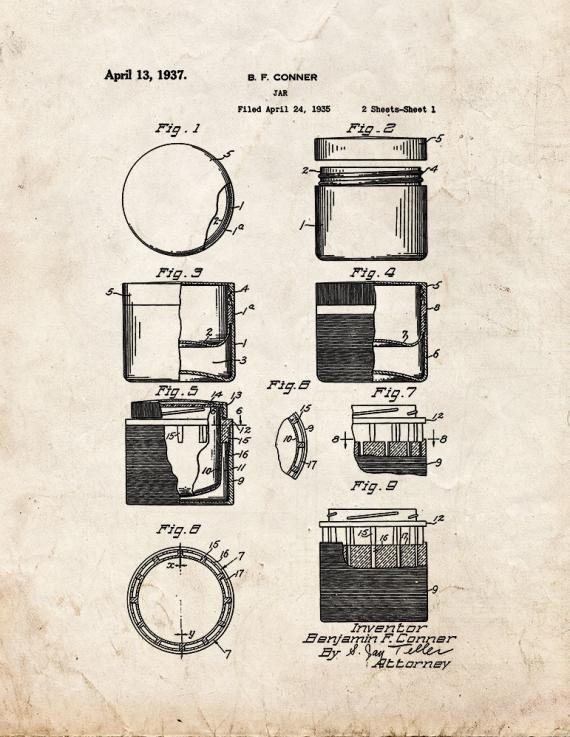 Patent Blueprint 6027 1 12 A4 Photo Print