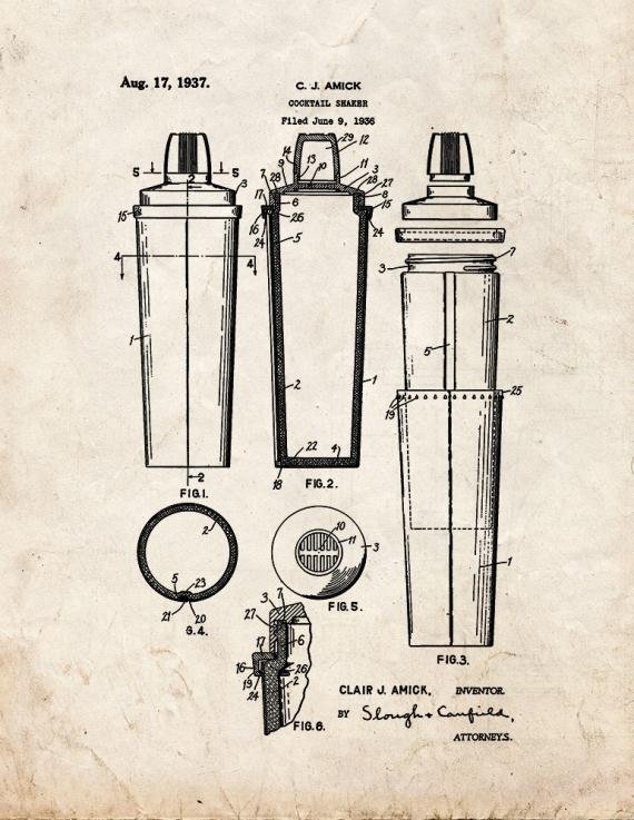 Patent Blueprint 6028 1 12 A4 Photo Print