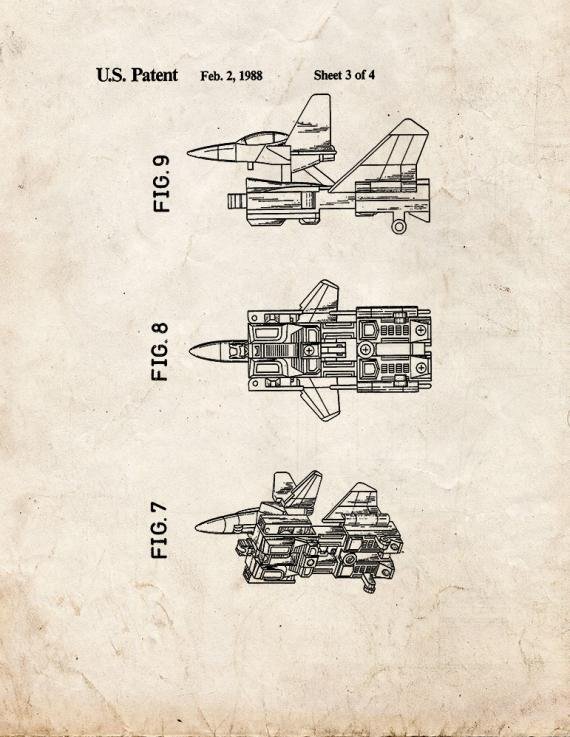 Patent Blueprint 605 4 12 A4 Photo Print