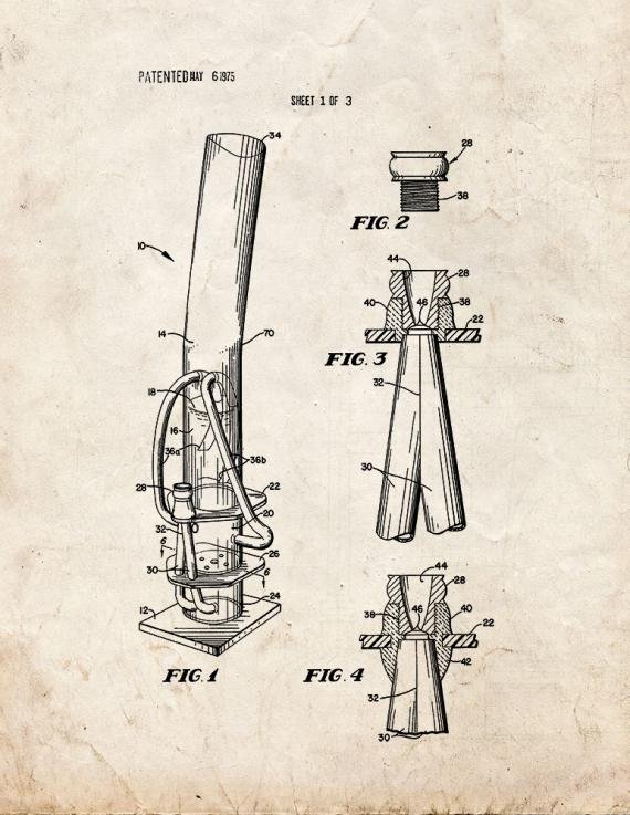 Patent Blueprint 607 2 12 A4 Photo Print