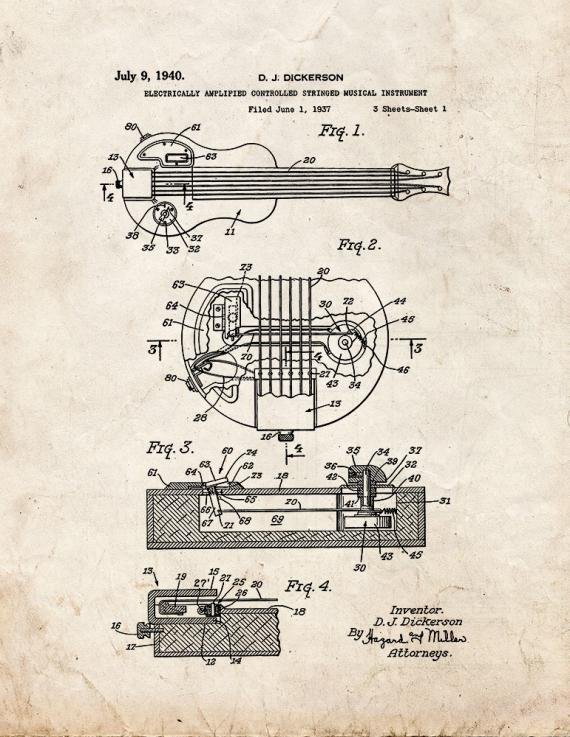 Patent Blueprint 61 1 12 A4 Photo Print