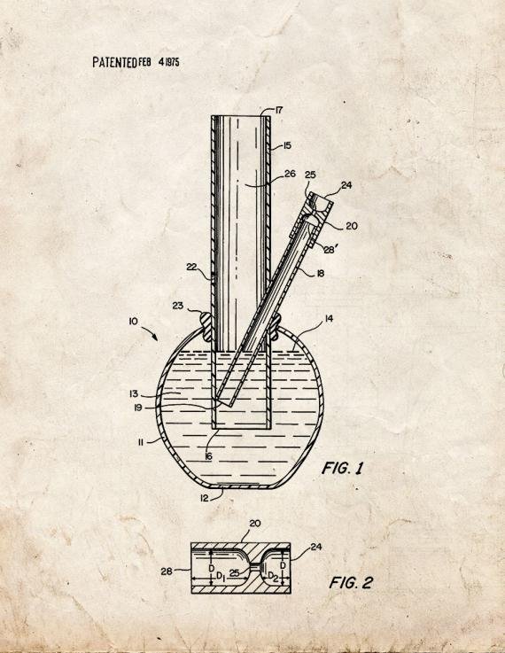 Patent Blueprint 612 2 12 A4 Photo Print