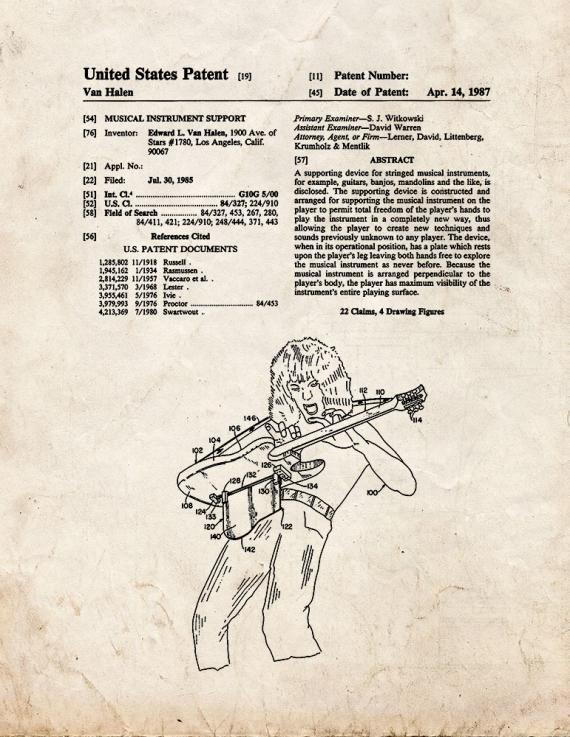 Patent Blueprint 625 1 12 A4 Photo Print