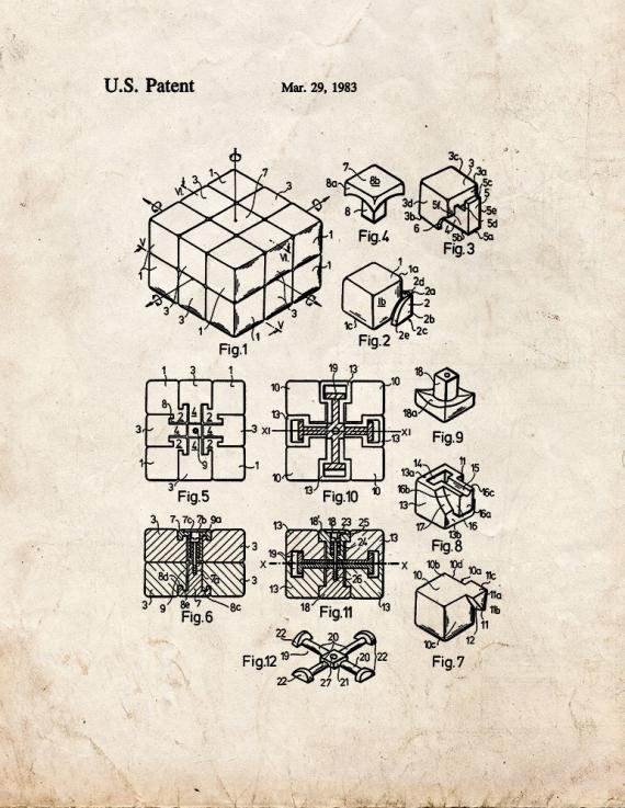 Patent Blueprint 643 2 12 A4 Photo Print