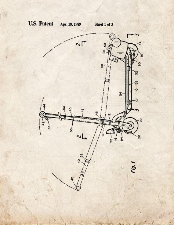 Patent Blueprint 644 2 12 A4 Photo Print