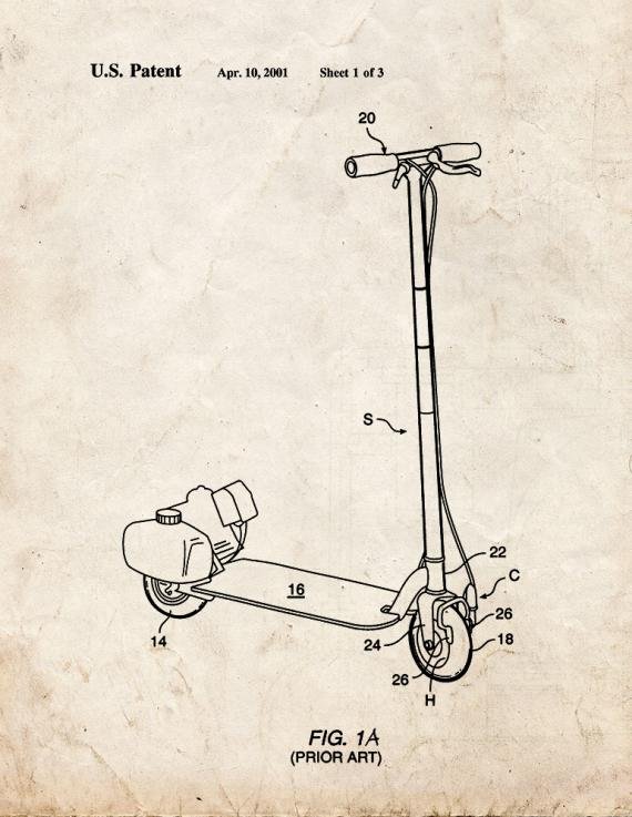 Patent Blueprint 652 2 12 A4 Photo Print