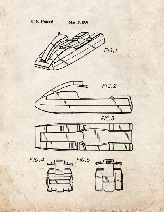 Patent Blueprint 663 2 12 A4 Photo Print