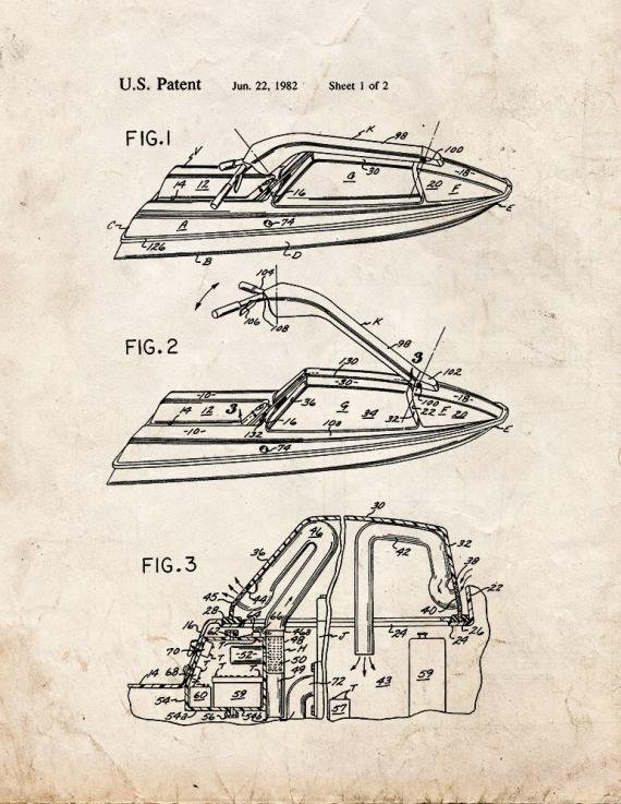 Patent Blueprint 664 1 12 A4 Photo Print