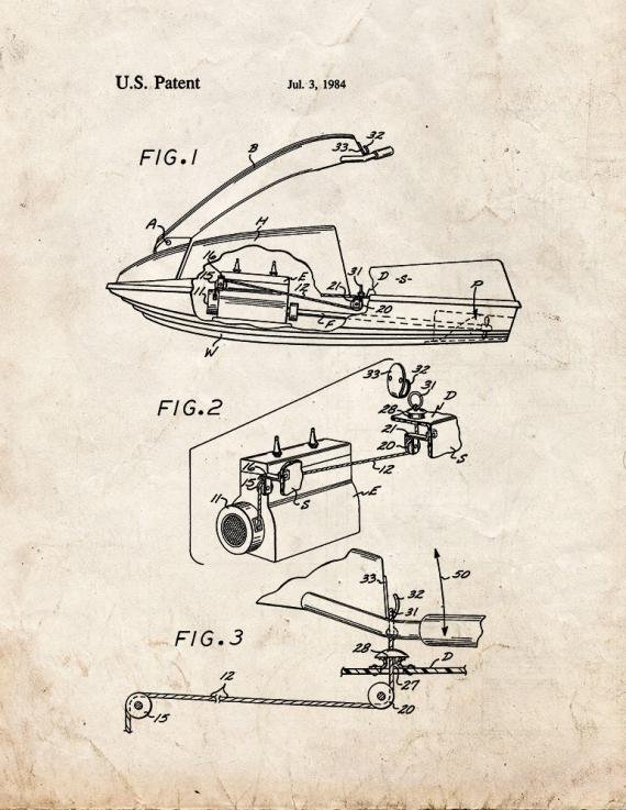 Patent Blueprint 665 2 12 A4 Photo Print