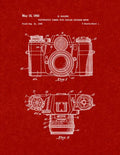 Patent Blueprint 695 1 12 80 paper red A4 Photo Print