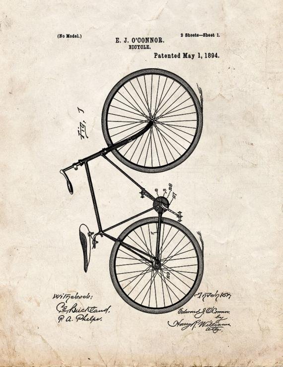 Patent Blueprint 696 1 12 A4 Photo Print