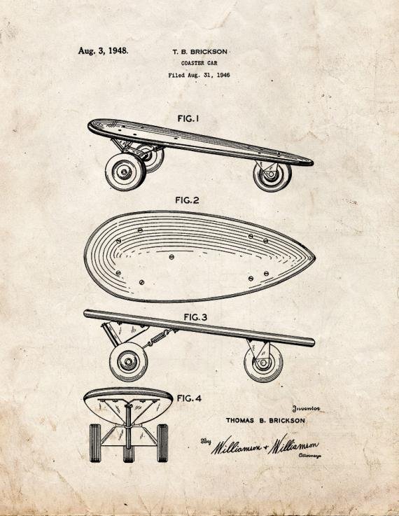 Patent Blueprint 713 1 12 A4 Photo Print