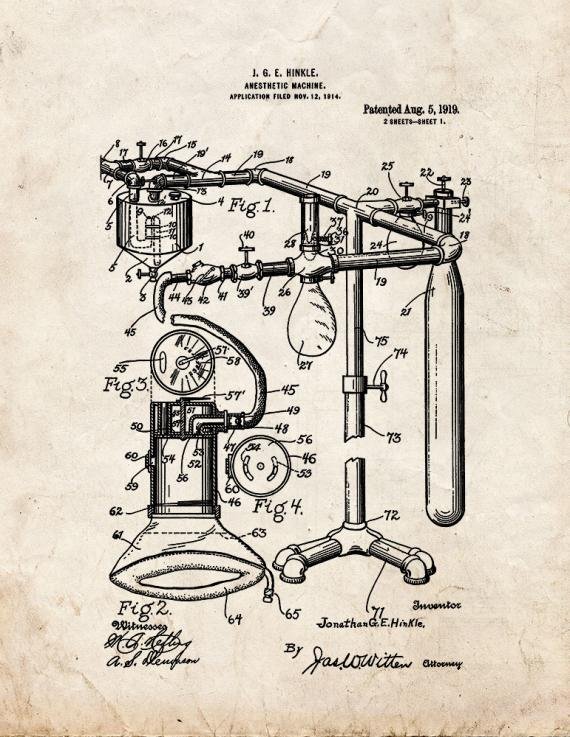 Patent Blueprint 714 1 12 A4 Photo Print