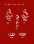 Patent Blueprint 716 2 12 80 paper red A4 Photo Print