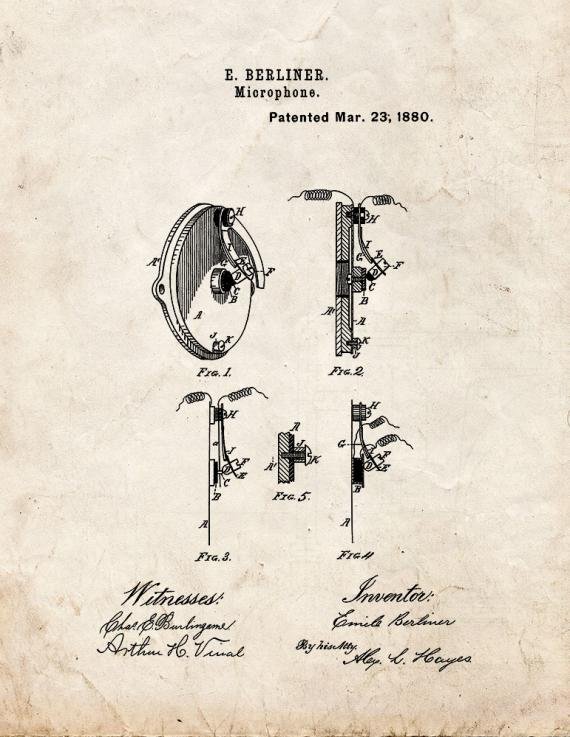 Patent Blueprint 749 1 12 A4 Photo Print