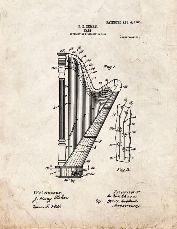 Patent Blueprint 75 1 12 A4 Photo Print