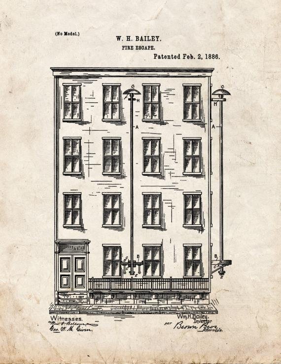 Patent Blueprint 754 1 12 A4 Photo Print
