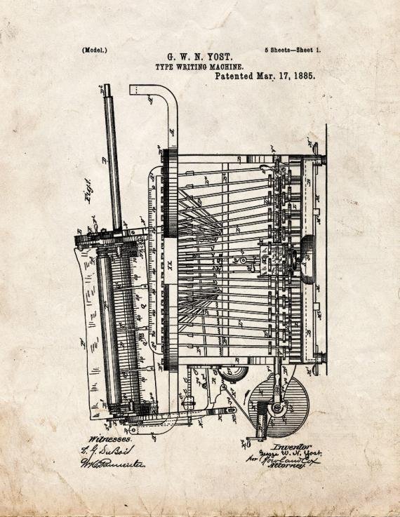 Patent Blueprint 757 1 12 A4 Photo Print