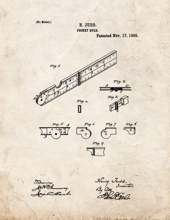 Patent Blueprint 758 1 12 A4 Photo Print