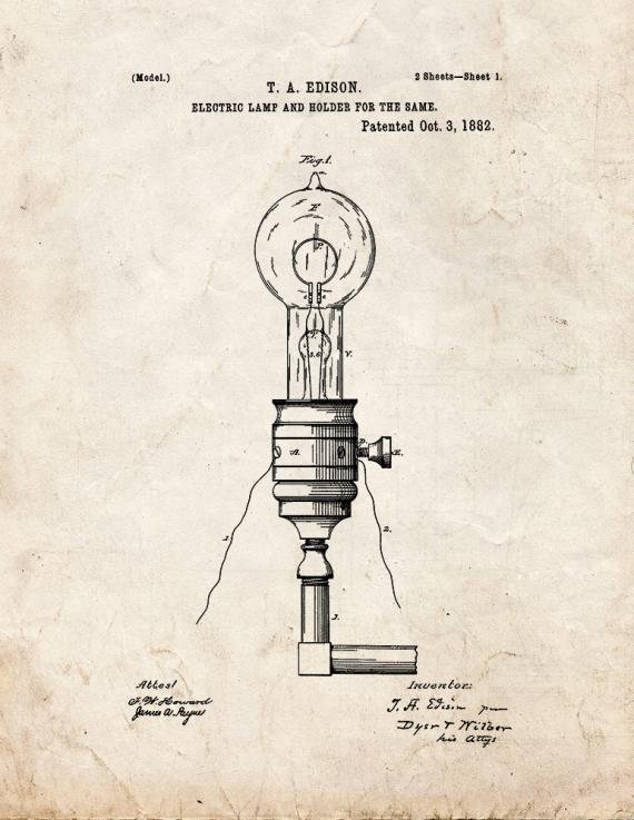 Patent Blueprint 759 1 12 A4 Photo Print