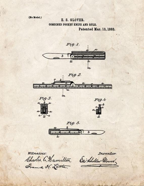 Patent Blueprint 767 1 12 A4 Photo Print
