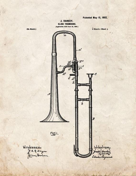 Patent Blueprint 77 1 12 A4 Photo Print
