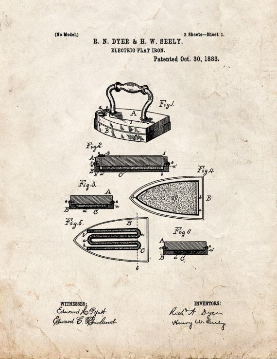 Patent Blueprint 775 1 12 A4 Photo Print