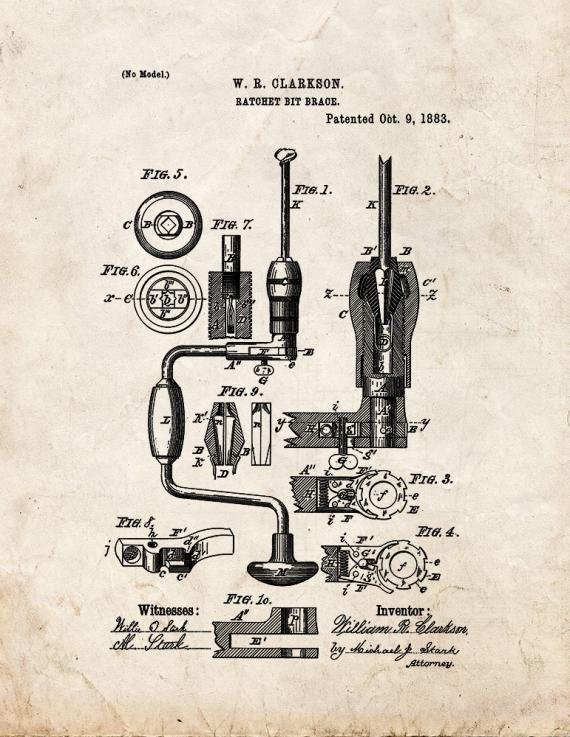 Patent Blueprint 778 1 12 A4 Photo Print