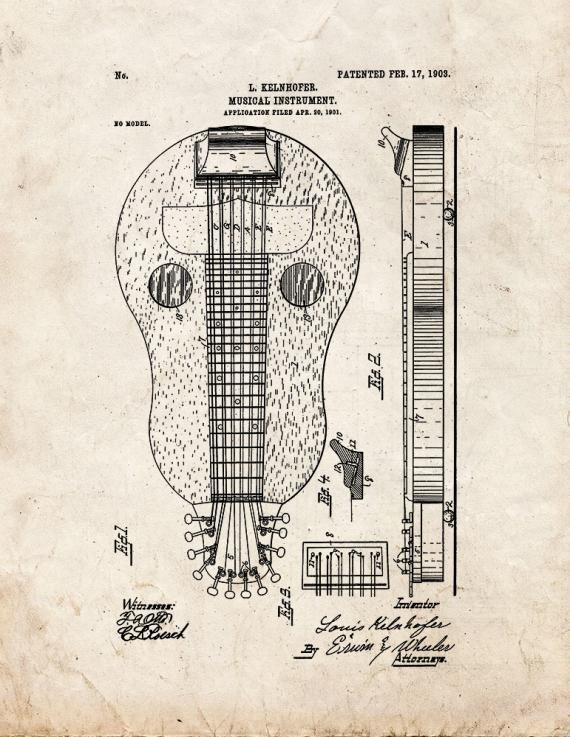 Patent Blueprint 78 1 12 A4 Photo Print